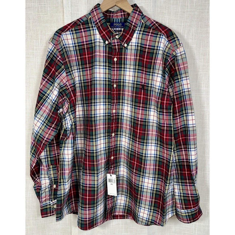 NWT Men's XXL Polo Ralph Lauren Long Sleeve Button Down Shirt Pony‎ Classic $125